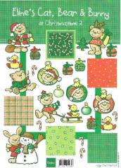 AK0038 Eline`s Cat, Bear & Bunny Weihnachten 2