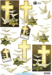 11055-230 Kreuz und weie Tauben