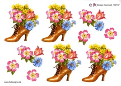 H120137 Primdal-Serie Blumen im Stiefel