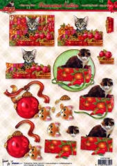 STAPFK1162 Ktzchen zwischen Geschenken