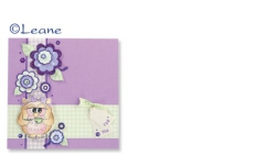 LCR61.7223 Leane Creatief Diamant Sticker Blumen violett