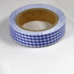 CDFT10 Fabrik Tape selbstklebend blau/wei Karos