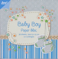 6011-0024x JoyCrafts Papierblock Baby Boy