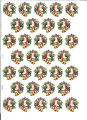 574782x geprgtes Transparentpapier Weihnachtsmnner