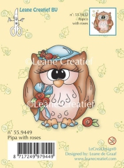 LCR55.9449x Clear Stempel Pipa with roses