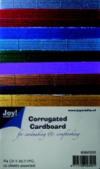 8089-0220 JoyCrafts Corrugated Cordboard Metallic Karton