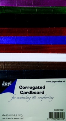 8089-0221 JoyCrafts Corrugated Cordboard Metallic Karton
