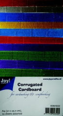 8089-0222 JoyCrafts Corrugated Cordboard Metallic Karton