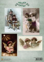 NEVI048 Nellie Snellens Decoupage Sheets Vintage Christmas