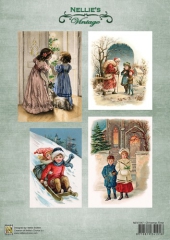 NEVI047 Nellie Snellens Decoupage Sheets Vintage Christmas Time