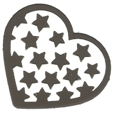 ADD10018 AD Die Classic Christmas Star-filled heart