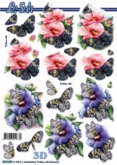 8215695 Schmetterling mit Blumen 1