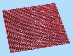 3860941 Kristall-Matten rot selbstklebend
