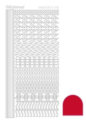 STDA184 Hobby-Dots Sticker Adhesive red
