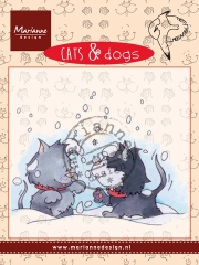 CD3502 MD Clear Stamp Cats & Dogs Snow Fight