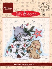 CD3504 MD Clear Stamp Cats & Dogs tree decorating
