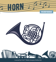 MUSD10002 YC Musik Serie Schneideschablone Horn