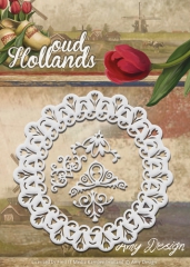 ADD10047 AD Stanzschablone Oud-Hollands Tulp Frame