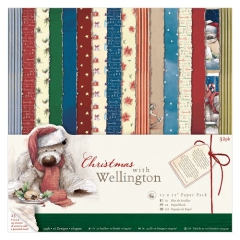 WEL 160901 Papierblock Christmas with Wellington