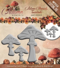 ADD10085 AD Stanzschablone Autumn Moments Toadstools
