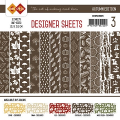 CDDSCB003 Designer Sheets Autumn Colors Chocoladenbraun