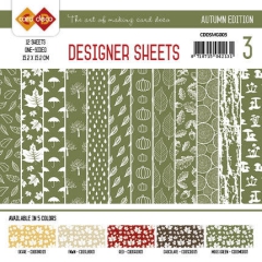 CDDSMG003 Card Deco Designer Sheets Autumn Colors Moosgrn