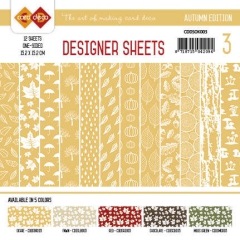 CDDSOK003 Card Deco Designer Sheets Autumn Colors Oker