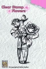 FLO013 NS Clear Stamps Flowers Rosen