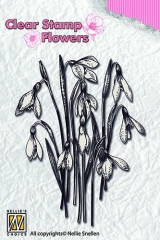 FLO016 NS Clear Stamps Flowers Snowdrops