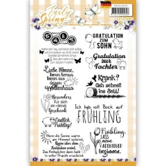 PMCS10026 PM Clearstamp Early Spring Deutsche Texte