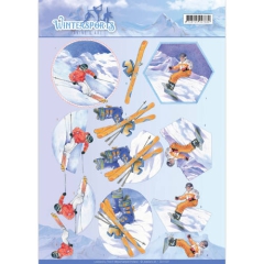 CD11031 JA Wintersport Spa im Schnee Skifahren