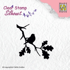 SIL006 NS Clear Stamp Silhouet Birdsong 2