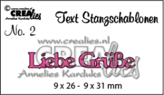 CLTSS24 Crealies Text Stanzschablone Liebe Gre