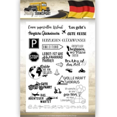 ADCS10038 AD Clearstempel Daily Transport Deutsch