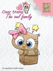 CSO008 NS Clear stamps The Owl family  In the box