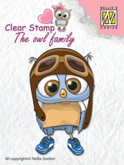 CSO009 NS Clear stamps The Owl family Pilot