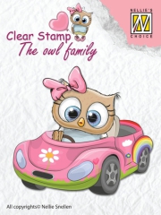 CSO010 NS Clear stamps The Owl family Car