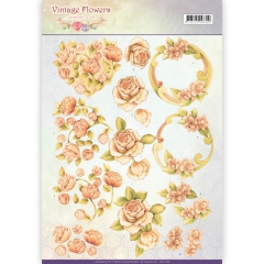 CD11045 JA Vintage Flowers Romantic Vintage