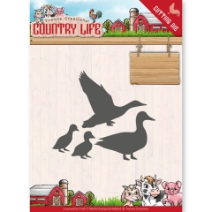 YCD10126 YC Stanzschablone Country Life Enten