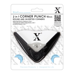 2 in 1 Corner Punch 10 mm Rund und Spiegelverkehrt