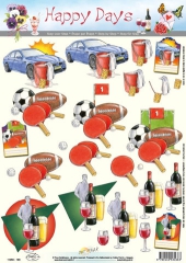 11053-166 Auto Putzen, Fuball, Tischtennis, Wein trinken