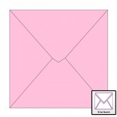 497981r Briefumschlag 14 x 14 Rose (Pink)