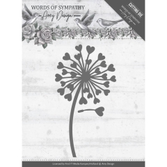 ADD10155 AD Stanzschablone Words of Sympathy - Sympathy Flower
