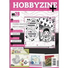 HZBP28 Hobby Zine Plus 28 mit Schneideschablone Happy Spring