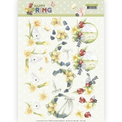 CD11264 PM  Schneidebogen Happy Spring - Happy Daffodils