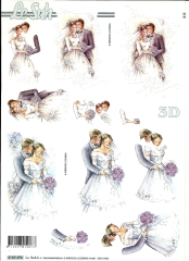 4169696 Etappen-3D Bogen Brautpaar