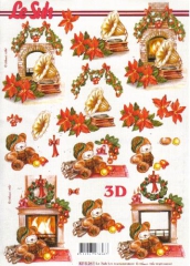 8215261 B�rchen vor dem Kamin