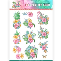 SB10362 YC Stanzbogen Happy Tropics -Tropical Flowers