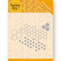 JAD10074 JA Stanzschablone Buzzing Bees - Hexagon Set
