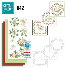 STDO042 Stitch & Do 42 Weie Weihnachts Blumen